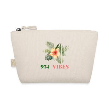 Hibiscus Tropical 974 Vibes - Bio-Täschchen - Natur - Vorne