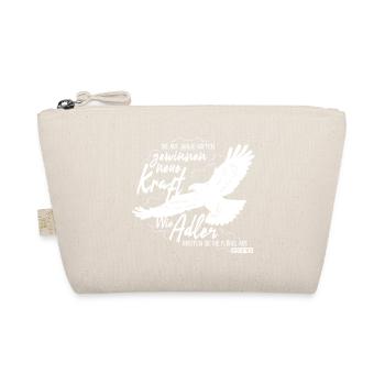 Isaiah 40:31 - Like Eagle Lettering - Organic Pouch - nature - Front