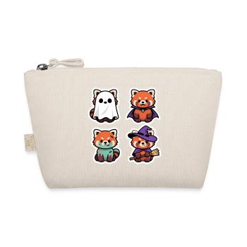 Halloween Kawaii Panda Niedlich Kostüm Geschenk - Bio-Täschchen - Natur - Vorne