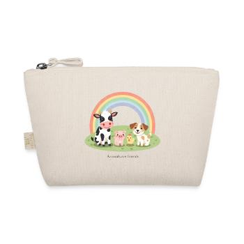 Animals Are Friends Pastel Farm Farm Design - Organic Pouch - nature - Front