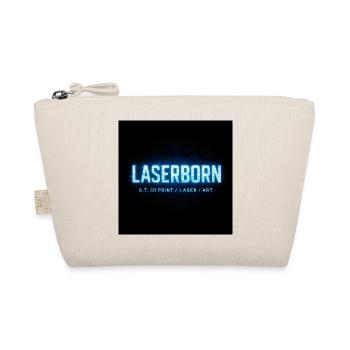 LaserBorn Neon Tech Print - Organic Pouch - nature - Front