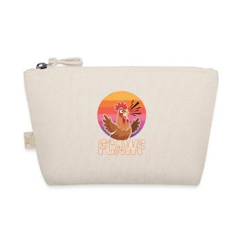 Lustiges Huhn F-CAW-F Spruch Bauernhof Geschenk - Bio-Täschchen - Natur - Vorne