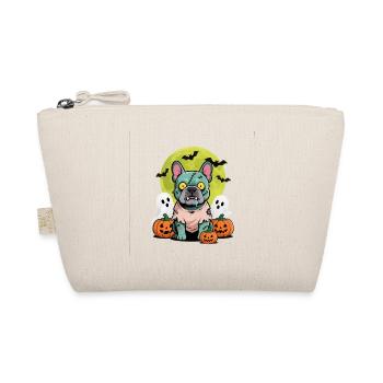 Zombie Frenchie Citrouille Fantôme – Cadeau d’Halloween - Trousse biologique - nature - Devant