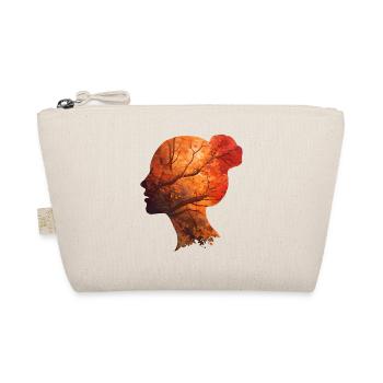 Herbst Silhouette Frau – Elegantes Portrait - Bio-Täschchen - Natur - Vorne