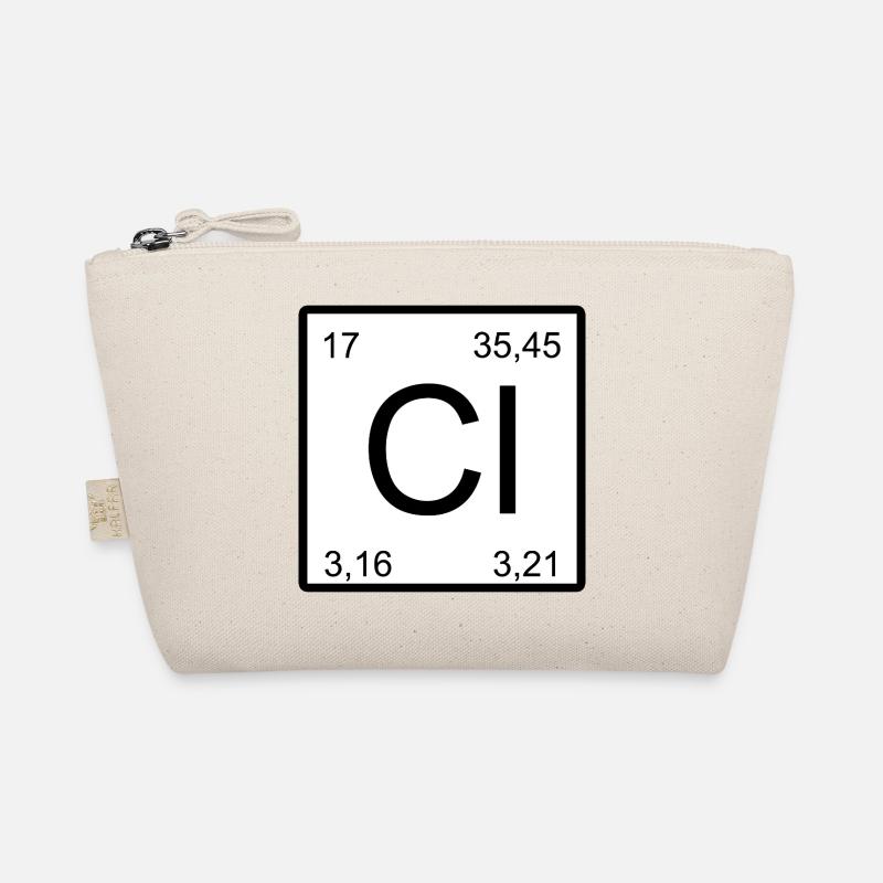 Chlorine Square Element Design Organic Pouch