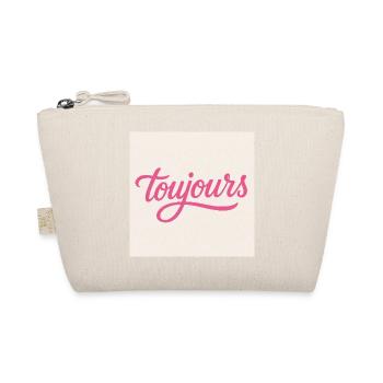 Toujours Pink Script - Trousse biologique - nature - Devant