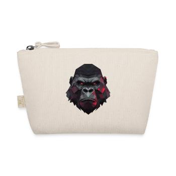 Polygon Gorilla mit roten Augen - Bio-Täschchen - Natur - Vorne