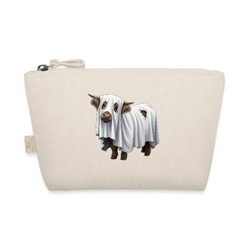 Cartoon Ghost Cow - Organic Pouch - nature - Front
