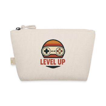 Level Up Retro Controller Grafik - Bio-Täschchen - Natur - Vorne