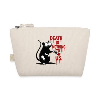 Rat with Blood Writing Death Message - Organic Pouch - nature - Front