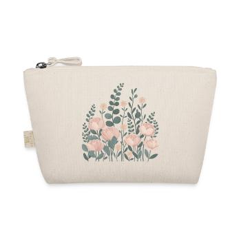 Boho Flowers – Blooming Harmony - Organic Pouch - nature - Front