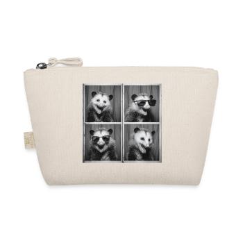 Lustig Opossum Fotobox Vintage Selfie - Bio-Täschchen - Natur - Vorne