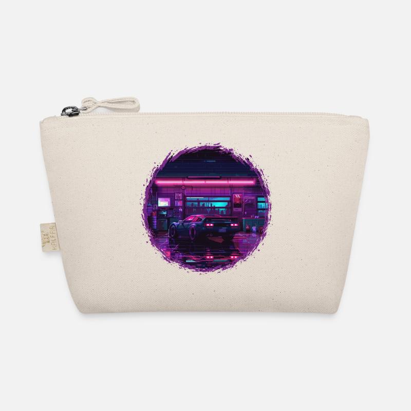 Neon Garage – RetroRift Night Edition - Bio-Täschchen - Natur