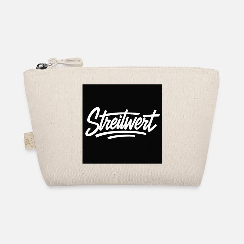 Streitwert Script Logo Schwarz Bio-Täschchen