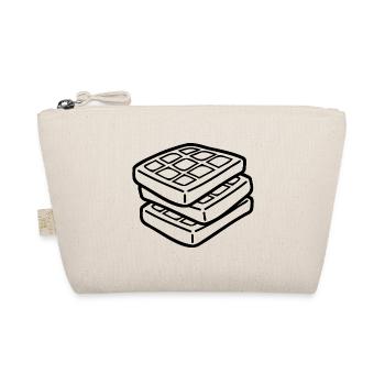 Waffle Sketch - Motif alimentaire minimaliste mignon - Trousse biologique - nature - Devant
