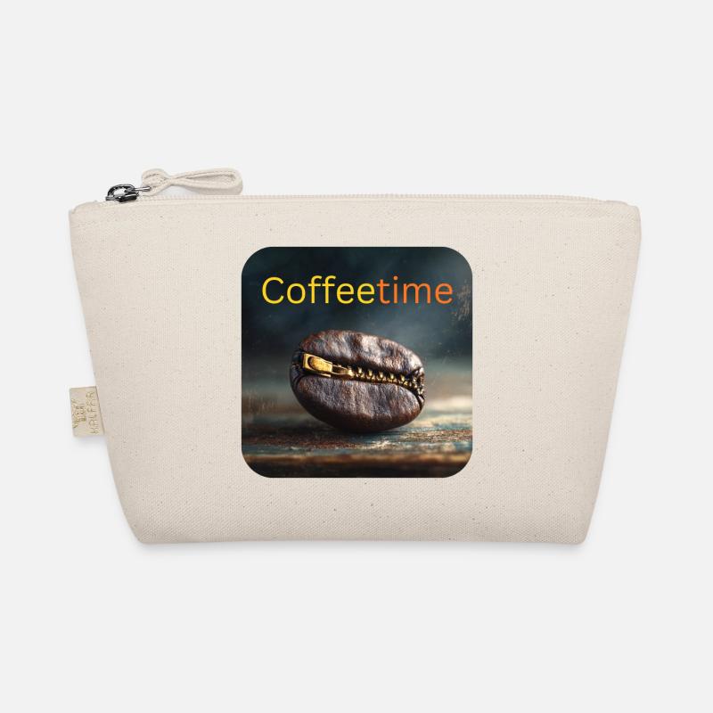 Coffeetime Grain de café avec fermeture éclair Trousse biologique