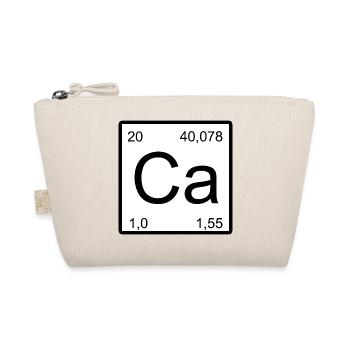 Calcium Symbol Stil T-Shirt - Bio-Täschchen - Natur - Vorne