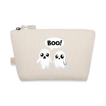 Halloween Cute Boo Ghosts - Organic Pouch - nature - Front