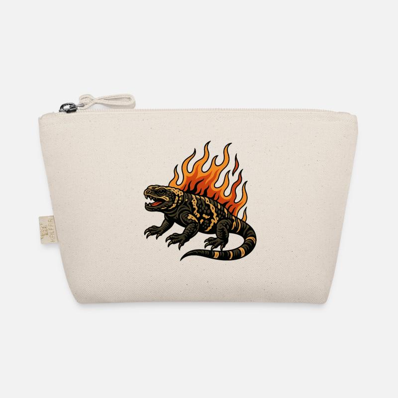 Flames Gila Crustacean Lizard Organic Pouch
