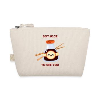 Soy Nice to See You Cute Food Pun - Organic Pouch - nature - Front