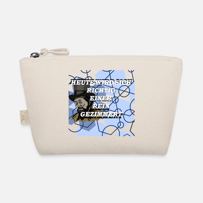 Historical Man in Geometry Pattern Organic Pouch