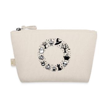Halloween Symbols Wreath - Organic Pouch - nature - Front