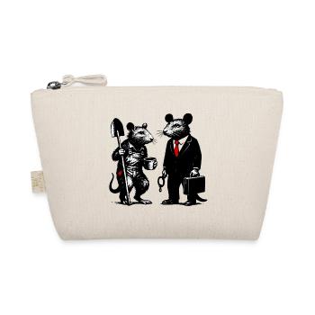 Worker Rat and Office Rat - Organic Pouch - nature - Front