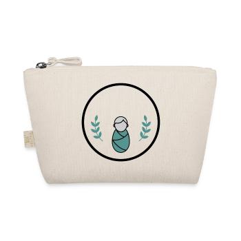 Sanfte Wickelbabysymbol individuel anpassbar - Bio-Täschchen - Natur - Vorne