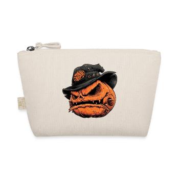 Pumpkin Punk Hat Horror - Organic Pouch - nature - Front