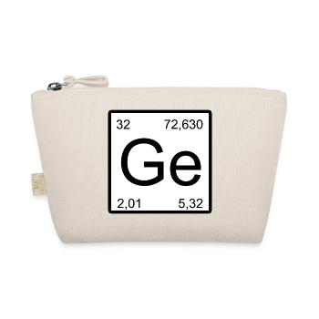 Germanium Ge Minimal Chemie Typografie - Bio-Täschchen - Natur - Vorne