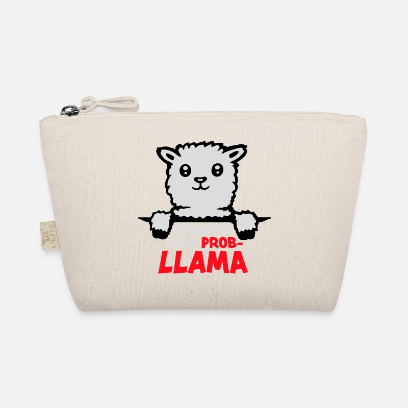 I Identify As A Probllama Cool Lama Problem Spruch Organic Pouch