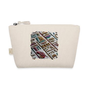 Colorful Egyptian Hieroglyphic Pattern - Organic Pouch - nature - Front