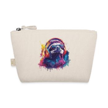 Paresseux cool avec des lunettes - Éclaboussures colorées de couleur - Trousse biologique - nature - Devant