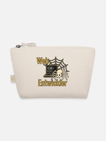 Web Developer - Halloween 2025 - Organic Pouch - nature - Front