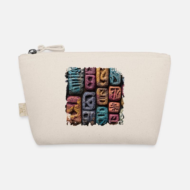 Motif de lettre de pierre coloré Trousse biologique