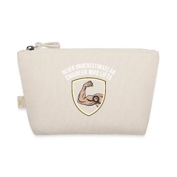 Never Underestimate An Engineer Who Lifts T-Shirt - Organic Pouch - nature - Front
