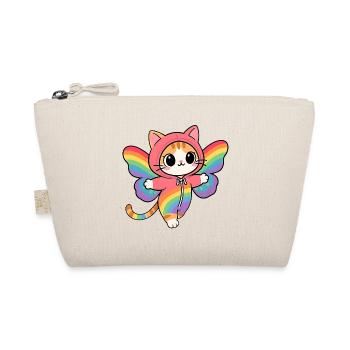 Chat papillon aux ailes Arc-en-Ciel Hoodie - Trousse biologique - nature - Devant