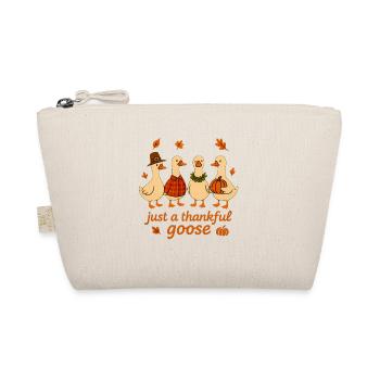 Just A Thankful Goose Pumpkin Case - Organic Pouch - nature - Front