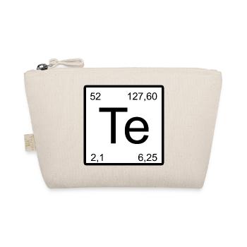 Te Element Minimal Typography - Organic Pouch - nature - Front