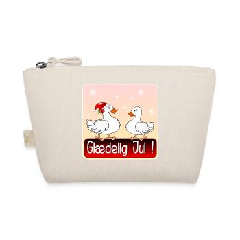 Merry Christmas Christmas Goose - Organic Pouch - nature - Front