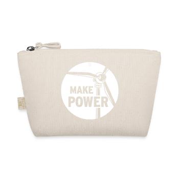 MAKE POWER - Bio-Täschchen - Natur - Vorne