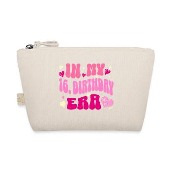 In My 16th Birthday Era Retro Herz Design - Bio-Täschchen - Natur - Vorne