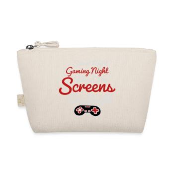 Silent Night Gaming Night All Calm Screens Bright - Bio-Täschchen - Natur - Vorne