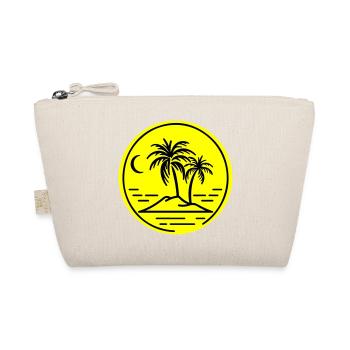 Palm Tree Island Symbol Beach - Organic Pouch - nature - Front