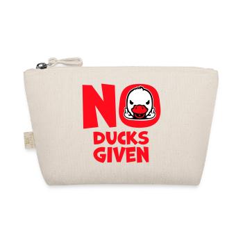Goose No Ducks Given Middle Finger Naughty Duck Cool - Organic Pouch - nature - Front