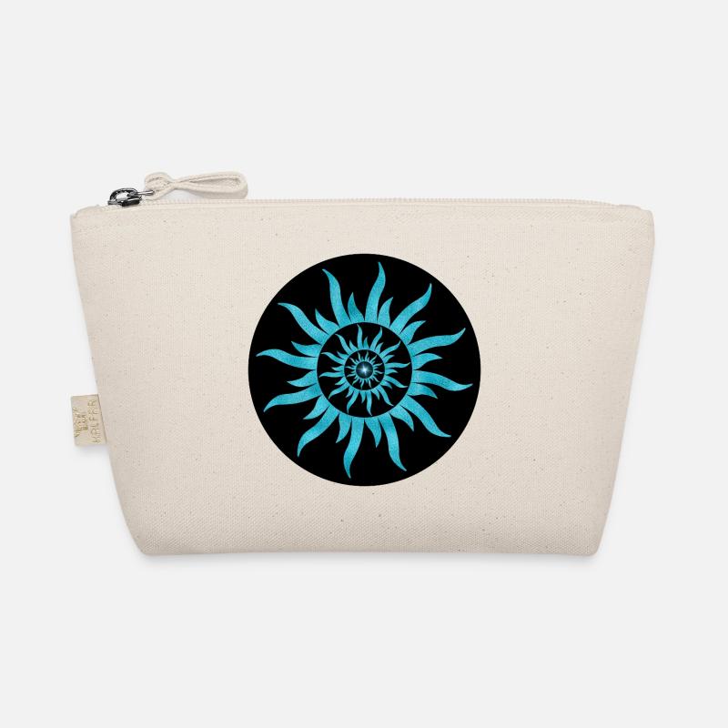 Sun Spiral Blue Sapphire Organic Pouch