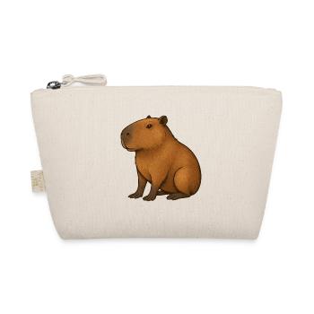 Warm Capibara Portrait - Organic Pouch - nature - Front