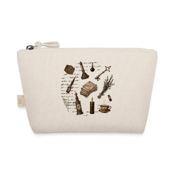 Vintage Magic – Letter & Potion Art - Organic Pouch - nature - Front