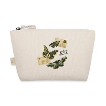 Vintage Motten und Postkarten Design - Bio-Täschchen - Natur - Vorne