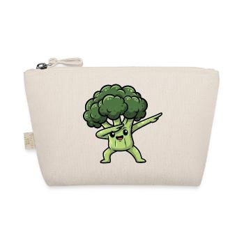 Süßer Brokkoli Dab Cartoon Gemüse Vegan - Bio-Täschchen - Natur - Vorne